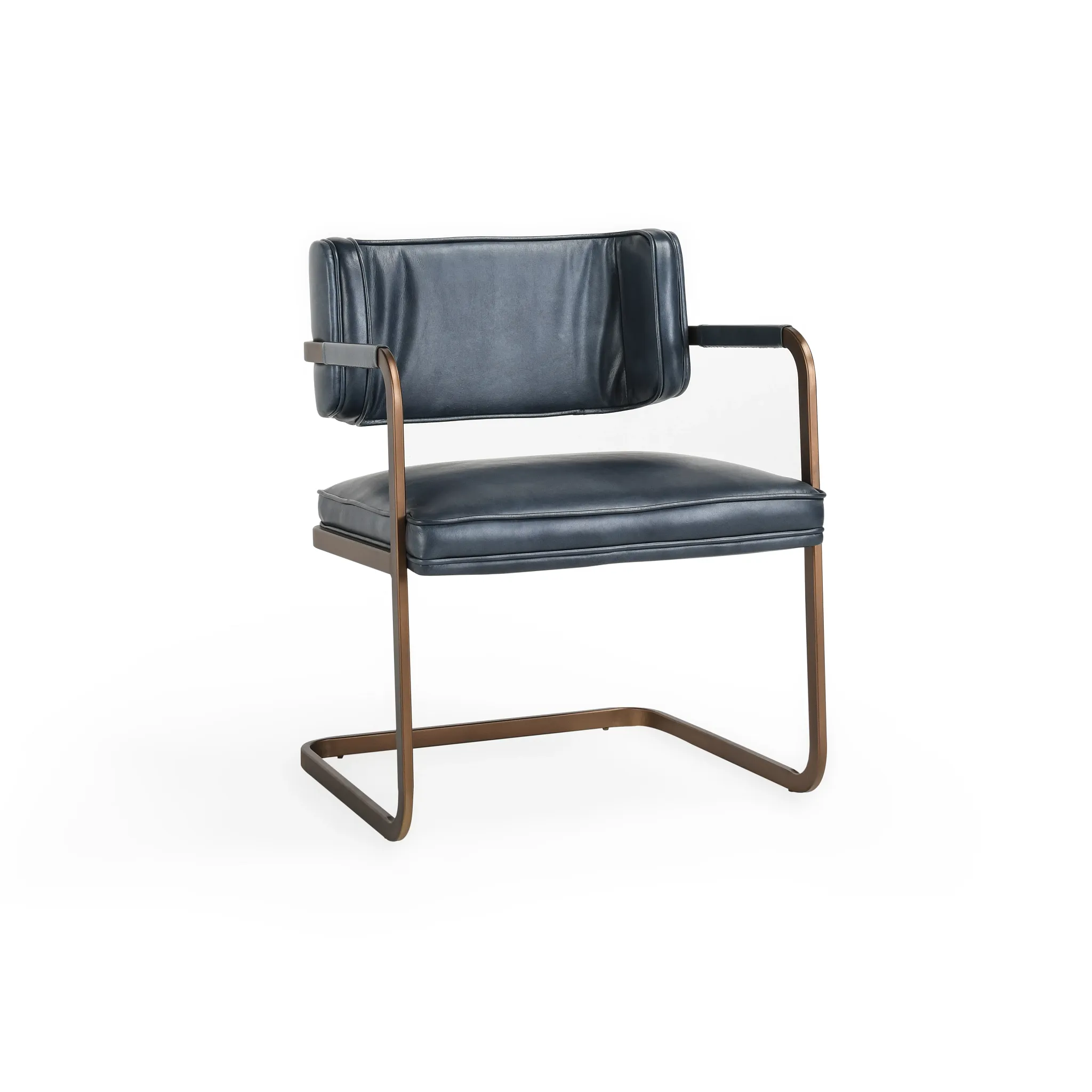 Mando Blue Upholstered Arm Chair
