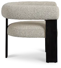 Annette Gray Fabric Accent Chair