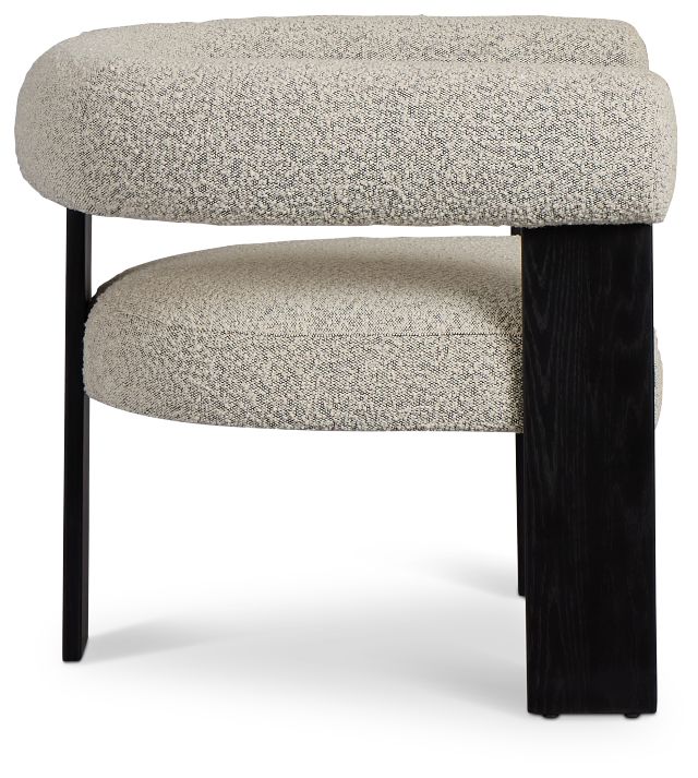 Annette Gray Fabric Accent Chair