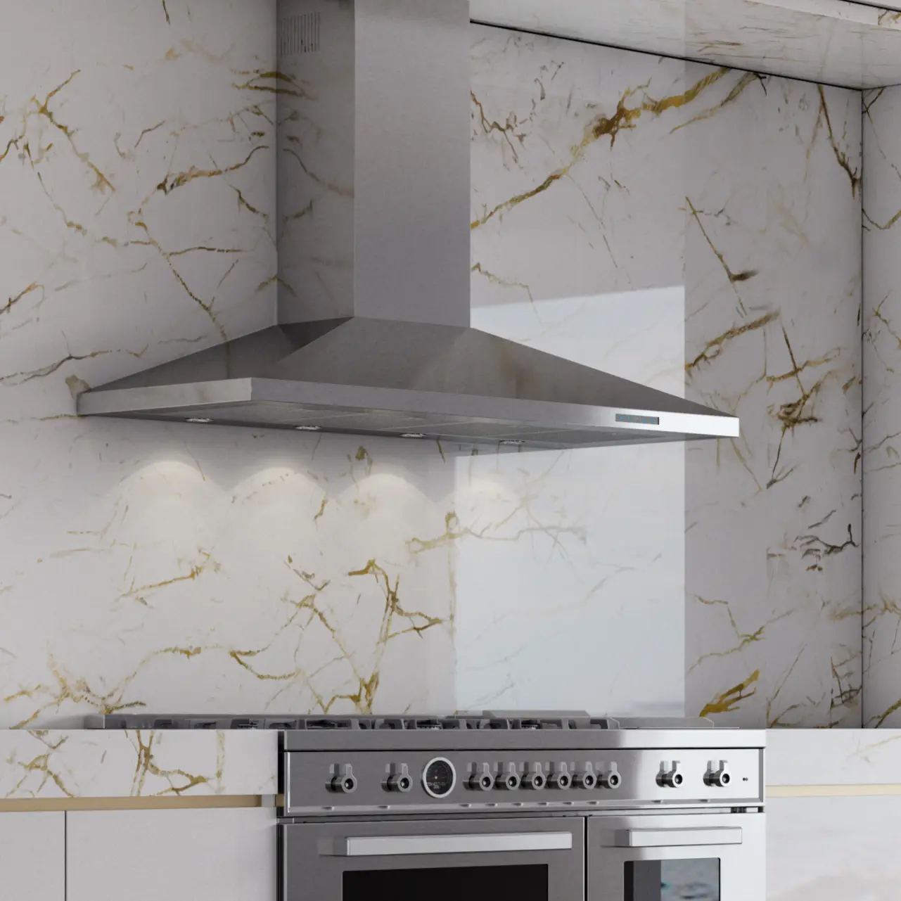 Xo Appliance 48 Series Stainless Steel 48" Ductless Vent Hood Xo Appliance 48 Series Stainless Steel 48" Ductless Vent Hood