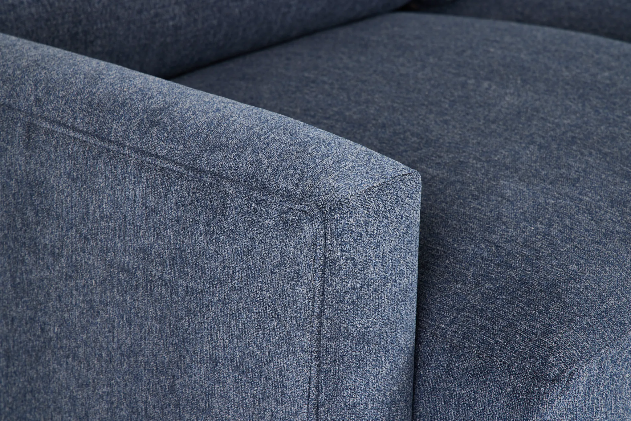 Noah Blue Fabric Right Chaise Sectional