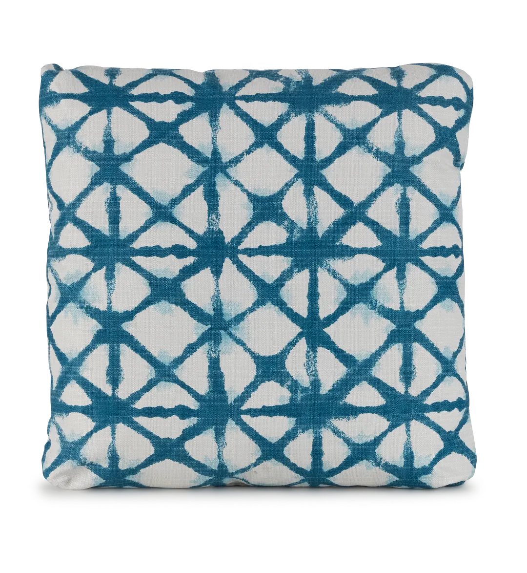 Shibori Teal 20" Indoor/outdoor Square Accent Pillow