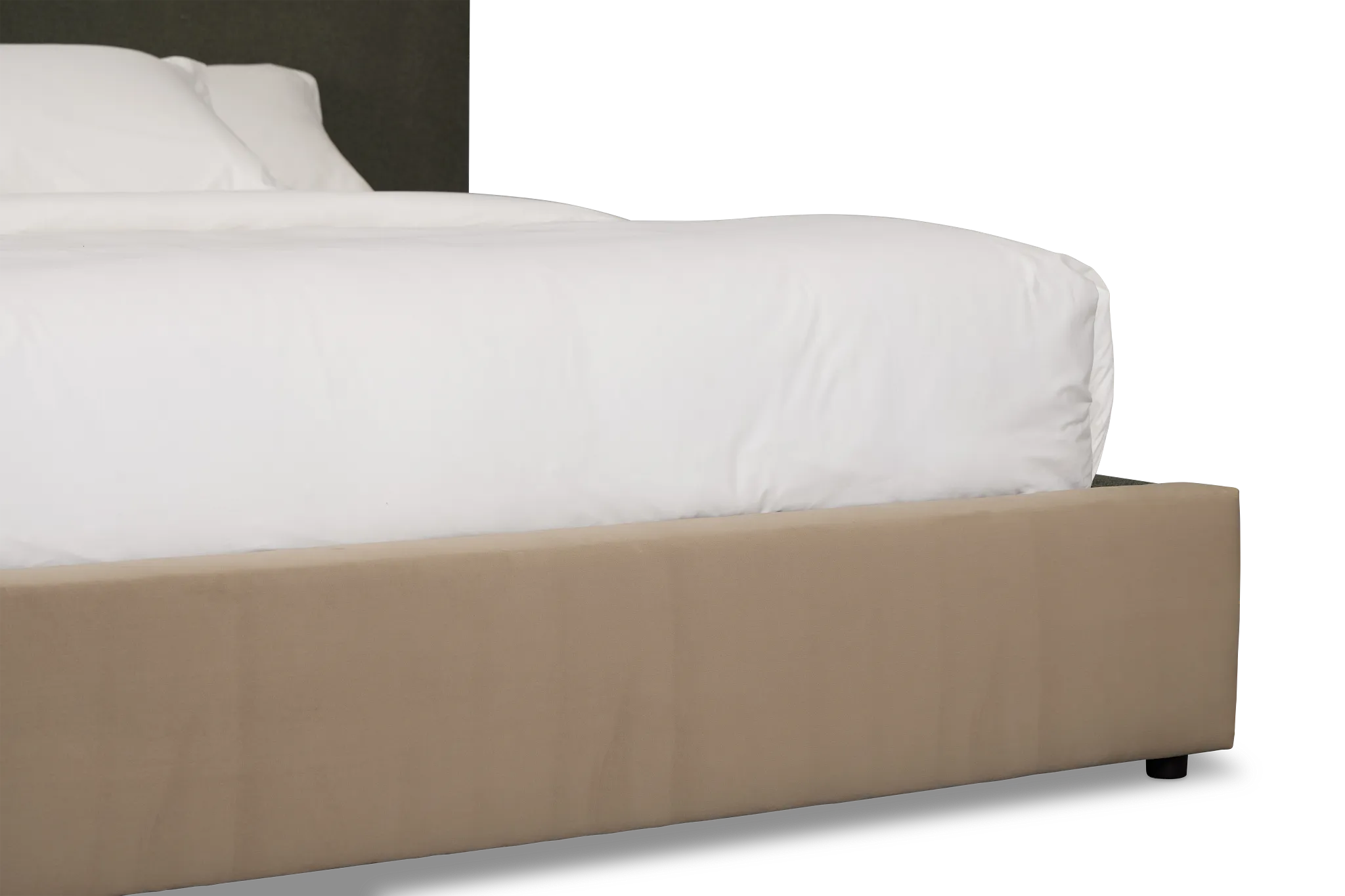 Grayton Sutton Green 44" Upholstered Platform Bed