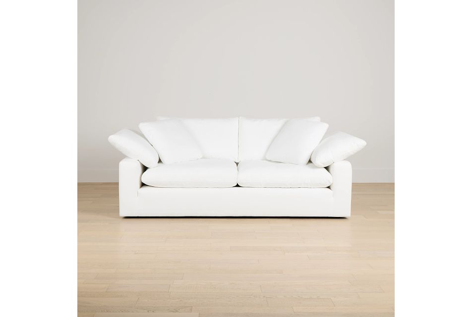 Nixon White Fabric Sofa Living Room Sofas City Furniture Nixon White Fabric Sofa Living Room