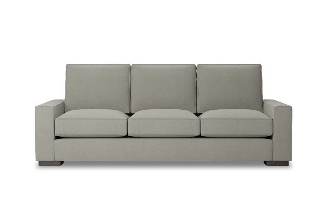 Edgewater Elite Gray 96" Sofa W/ 3 Cushions