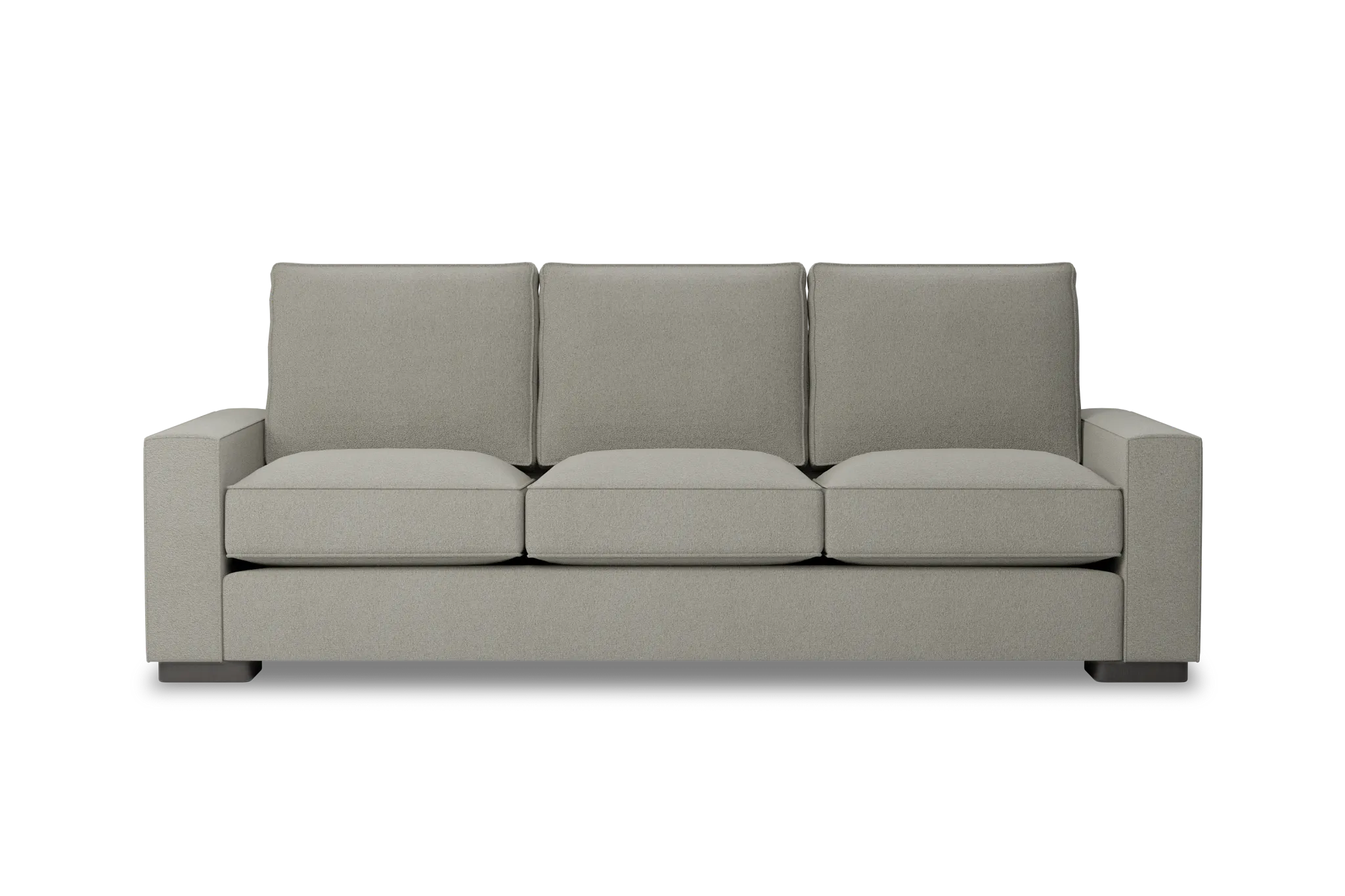 Edgewater Elite Gray 96" Sofa W/ 3 Cushions