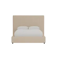Grayton Elite Taupe 54" Upholstered Platform Bed