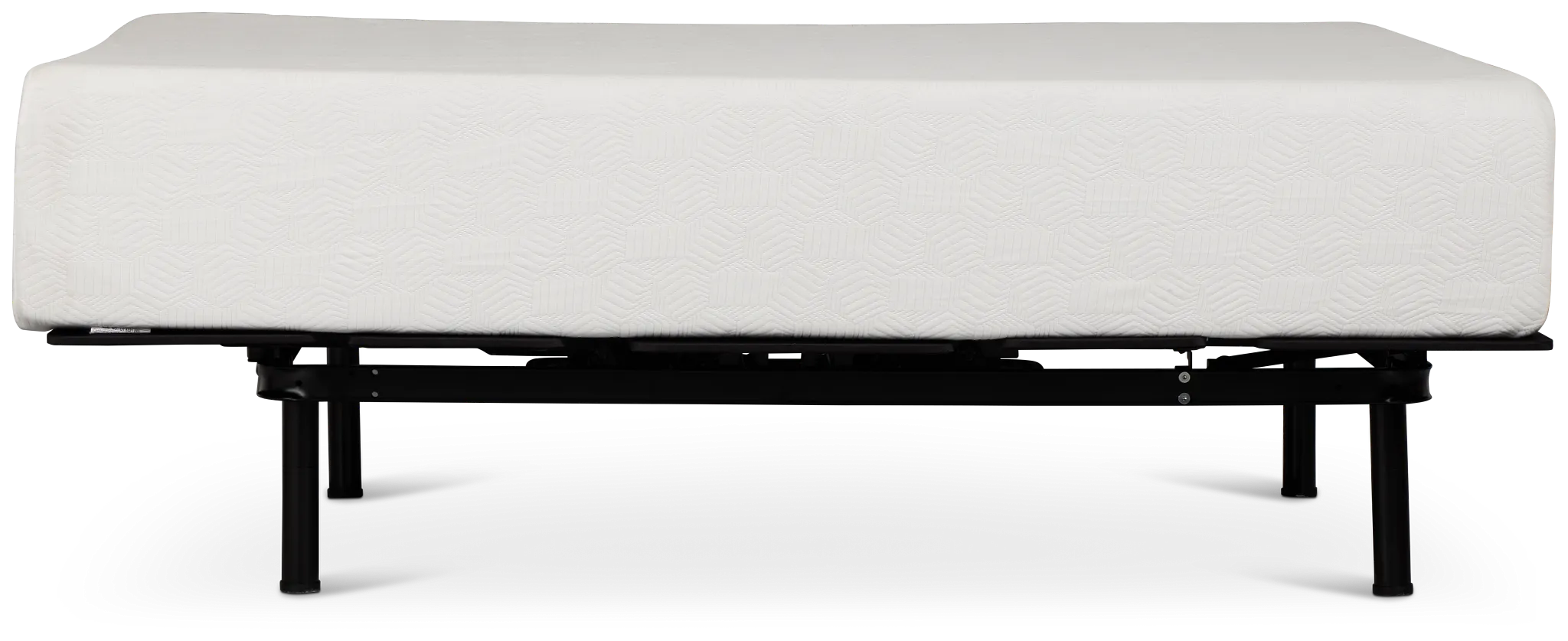 Rest & Renew By Zinus Gel Memory Foam Mattress 14" Plush Slat Adjustable Mattress Set