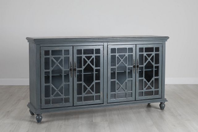 Alexis Gray Four-door Cabinet