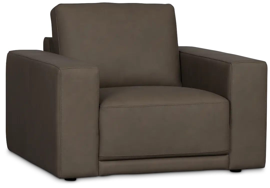 Kellan Dark Gray Leather Chair Kellan Dark Gray Leather Chair