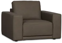 Kellan Dark Gray Leather Chair