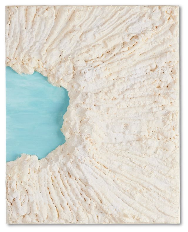 Opal White Canvas Wall Art