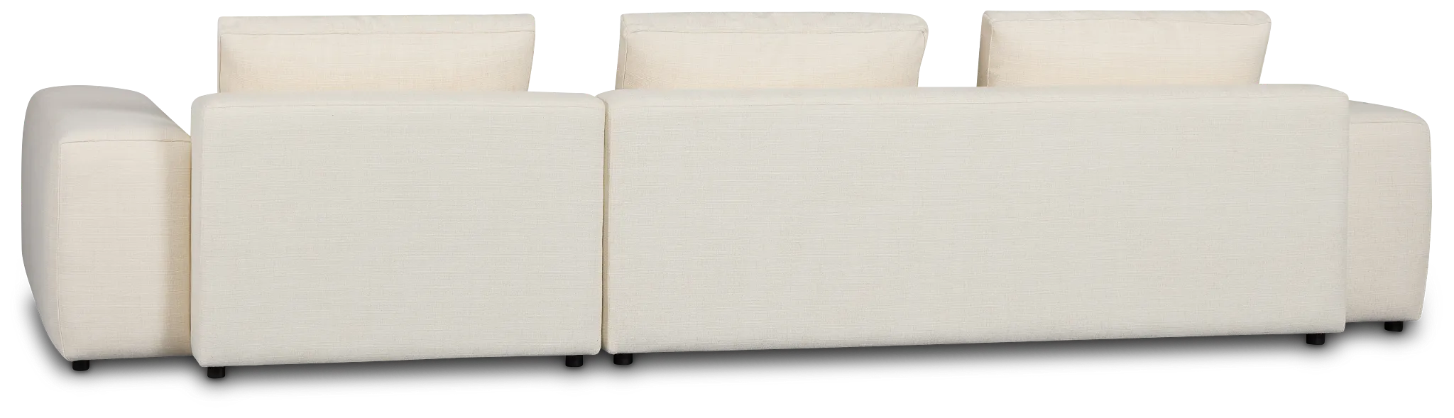 Cleo Light Beige Fabric Right Chaise Sectional