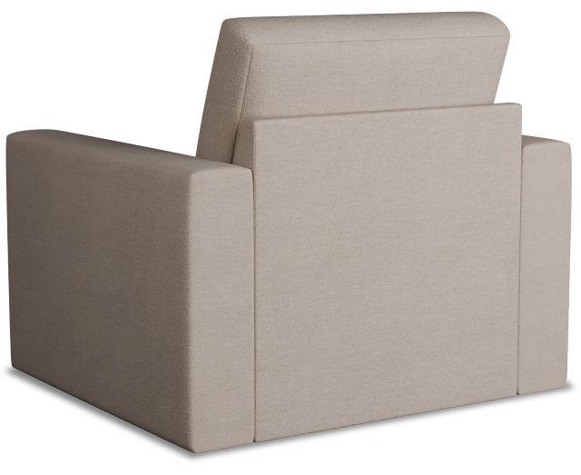 Citymod Beige Fabric Swivel Chair