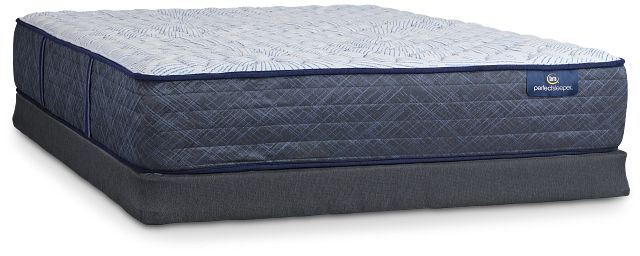 Serta Perfect Sleeper Blue Lagoon Nights Firm Low-profile Mattress Set