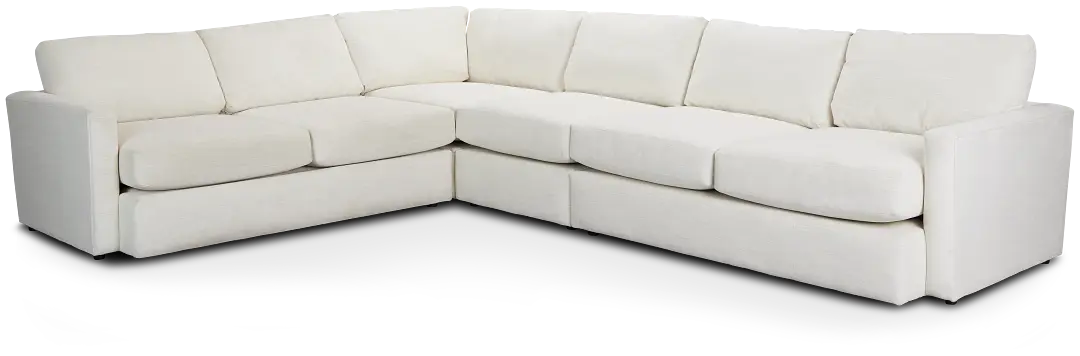 Noah Ivory Fabric Large Two-arm Sectional Noah Ivory Fabric Large Two-arm Sectional