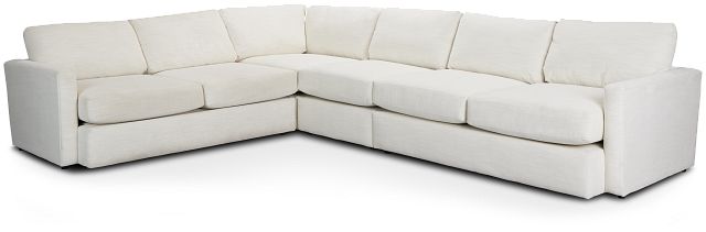 Noah Ivory Fabric Large Two-arm Sectional