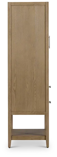 Alden Light Gray Linen Cabinet