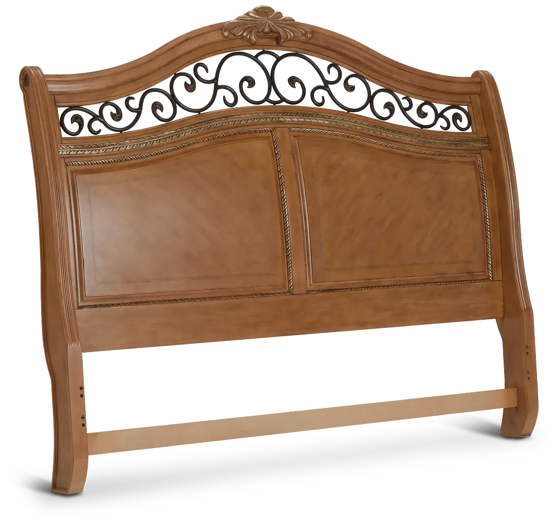 Tradewinds Light Tone Sleigh Headboard Tradewinds Light Tone Sleigh Headboard