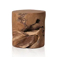 Binan Mid Tone Teak Accent Stool