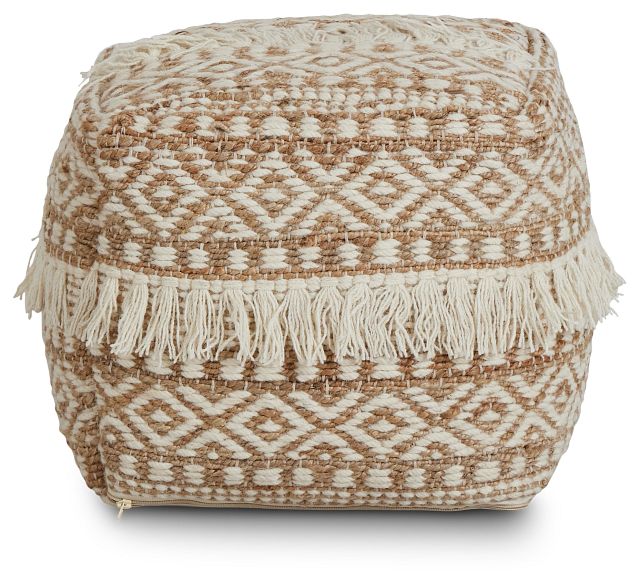 Lucaya Jute Accent Pouf