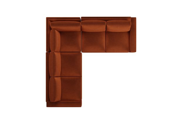 Edgewater Joya Orange Small Two-arm Sectional