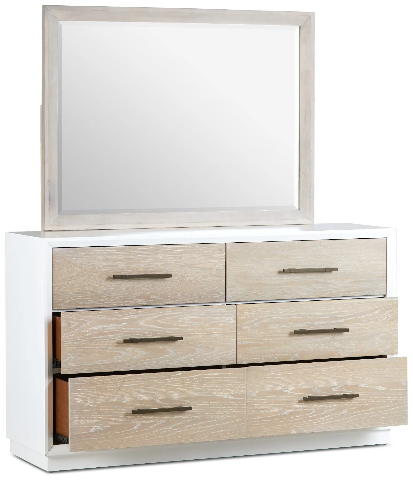 Boca Grande Two-tone Dresser & Mirror Boca Grande Two-tone Dresser & Mirror