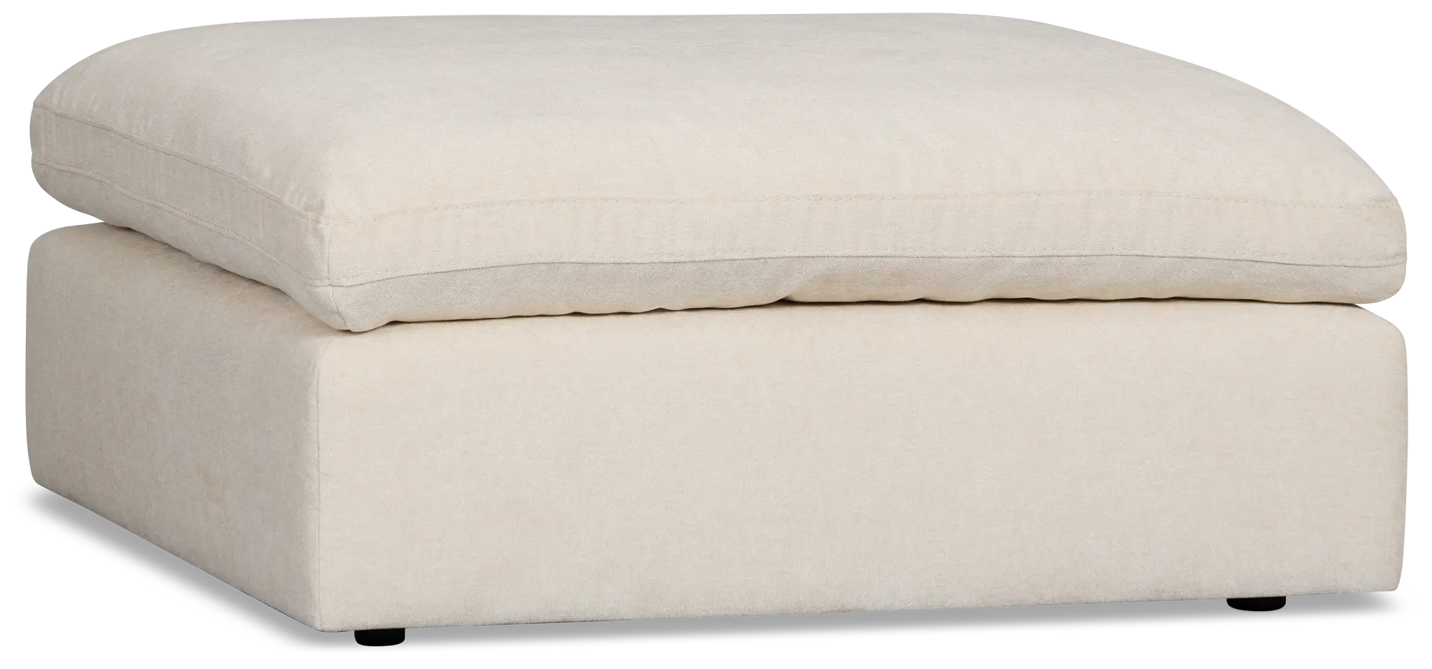 Drift Light Beige Fabric Ottoman Drift Light Beige Fabric Ottoman