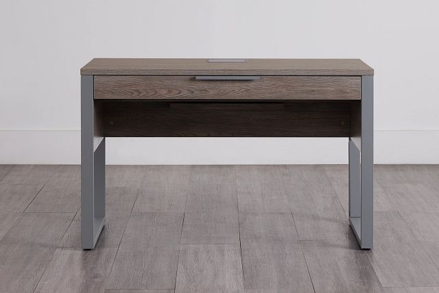 Clark Gray Dropdwn Dr Desk