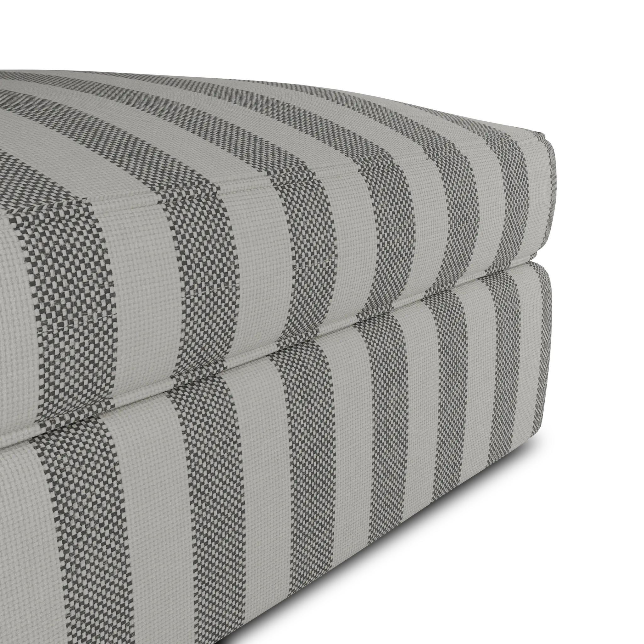 Siesta Sea Lane Dark Gray Fabric Ottoman Siesta Sea Lane Dark Gray Fabric Ottoman