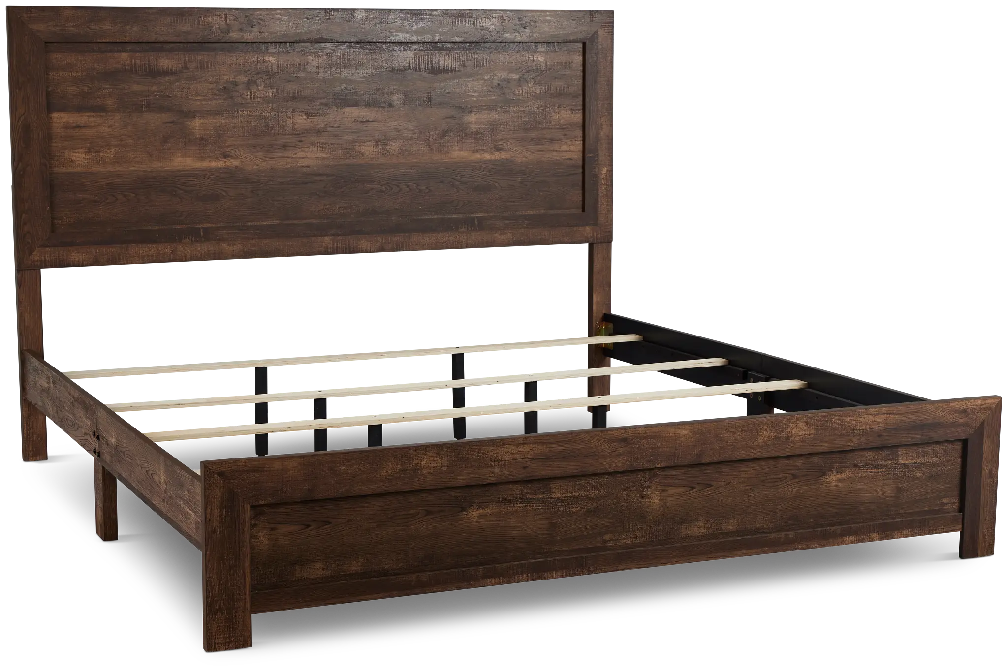 Ollie Dark Tone Panel Bed Ollie Dark Tone Panel Bed