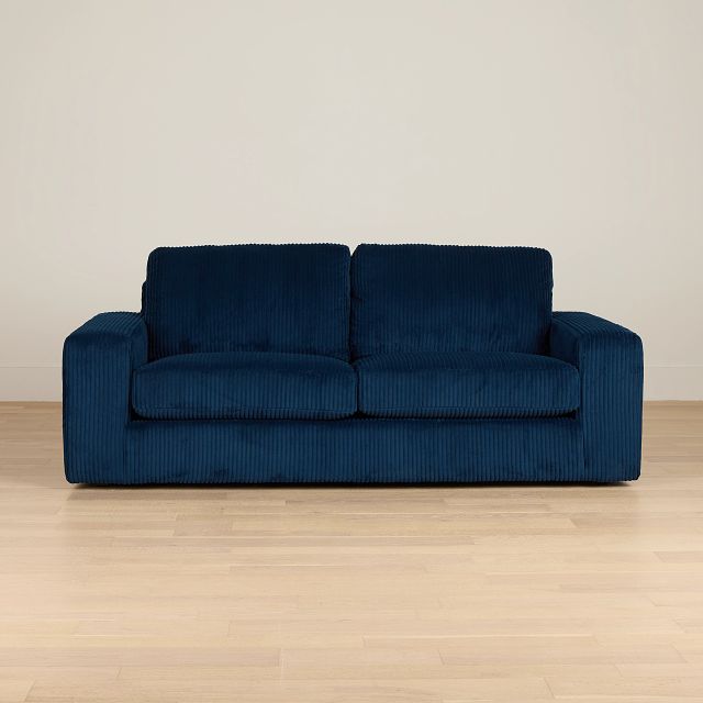 Charlie Dark Blue Fabric Sofa