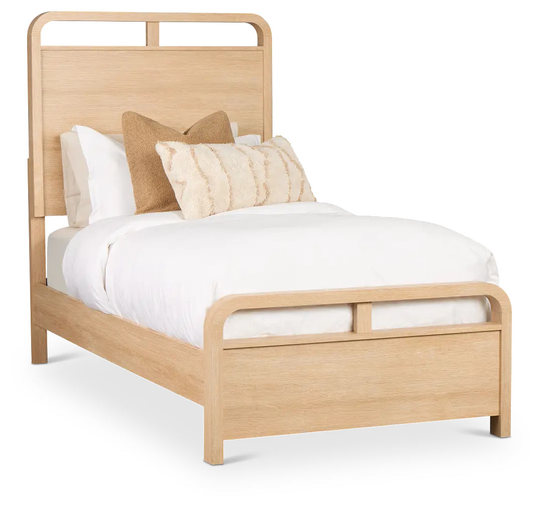 Lyndie Light Tone Panel Bed Lyndie Light Tone Panel Bed
