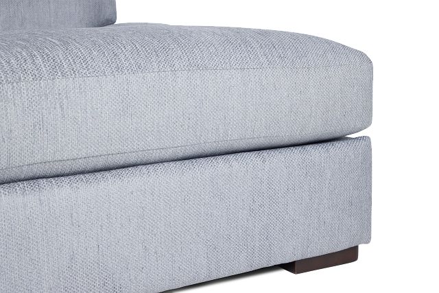 Alpha Light Gray Fabric Right Chaise Sectional