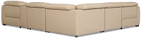 Flexsteel Brodie Taupe Lthr/vinyl Medium Dual Power 2-arm Reclining Sectional