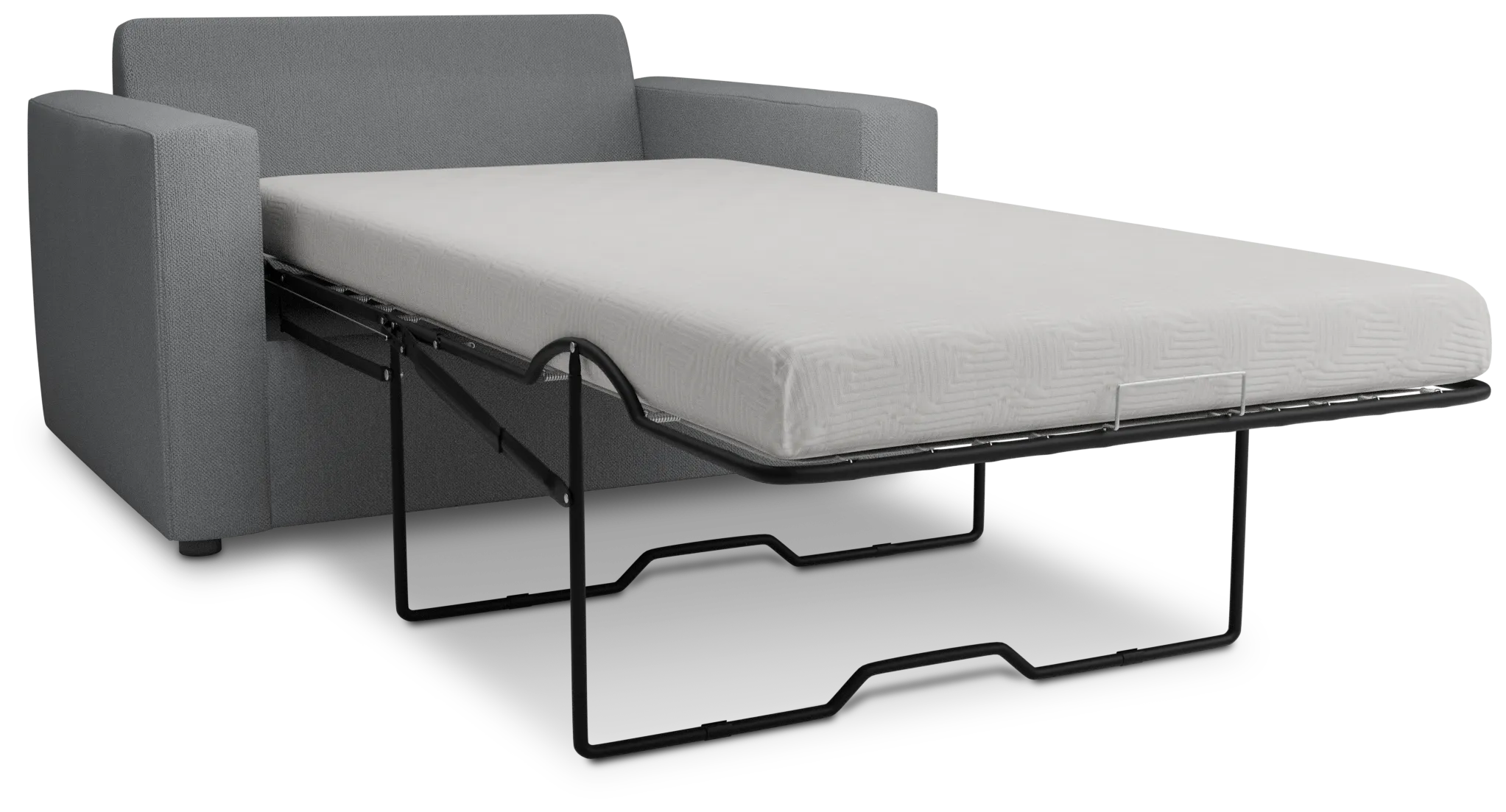 Siesta Revenue Gray Fabric Memory Foam Sleeper