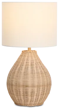 Rattan Small Table Lamp