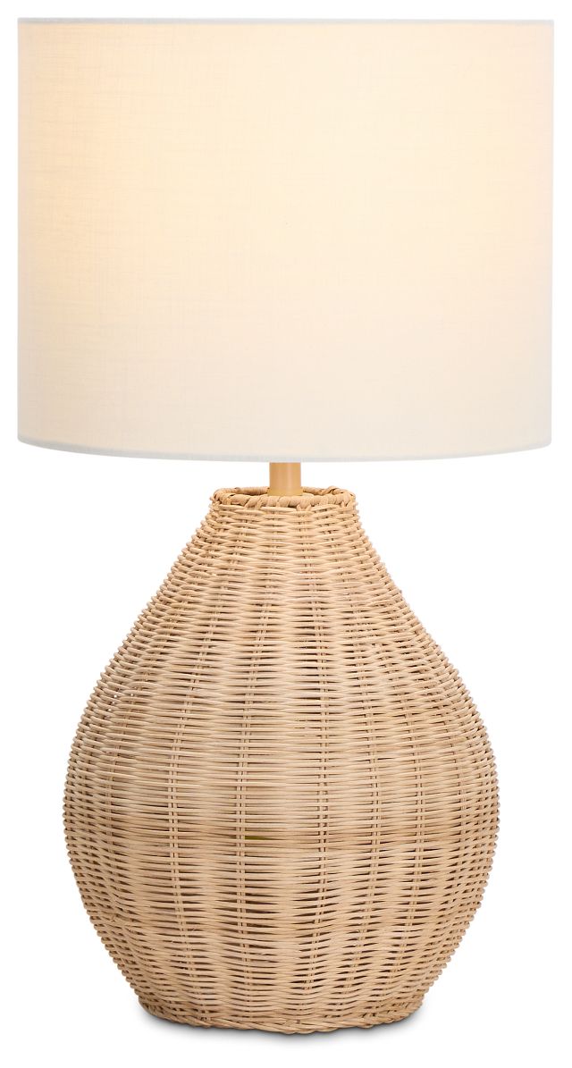 Rattan Small Table Lamp