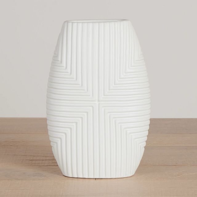 Banyan White Medium Vase