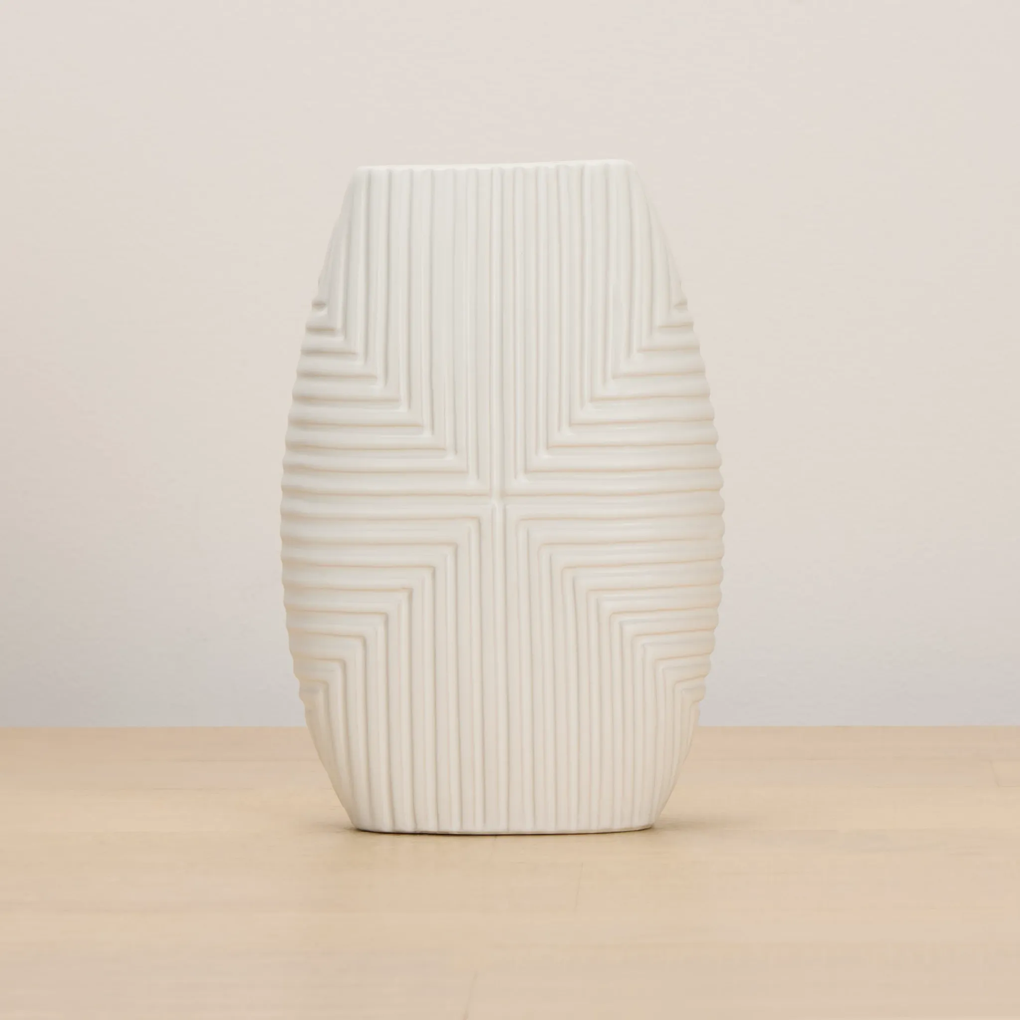 Banyan White Medium Vase