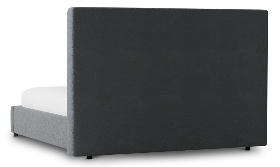 Gayton Elavation Gray 54" Upholstered Platform Bed