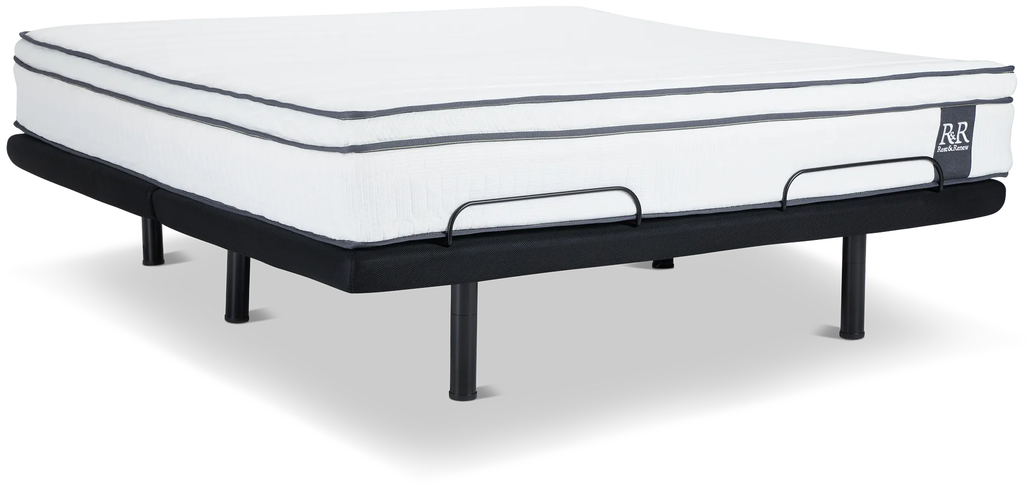 Rest & Renew By Zinus 12" Hybrid Elite Adjustable Mattress Set