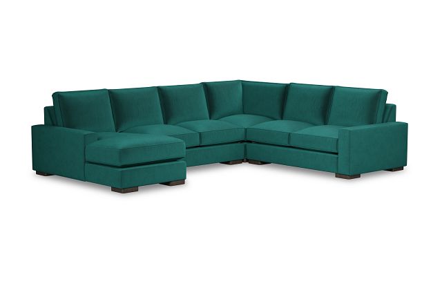 Edgewater Joya Green Medium Left Chaise Sectional