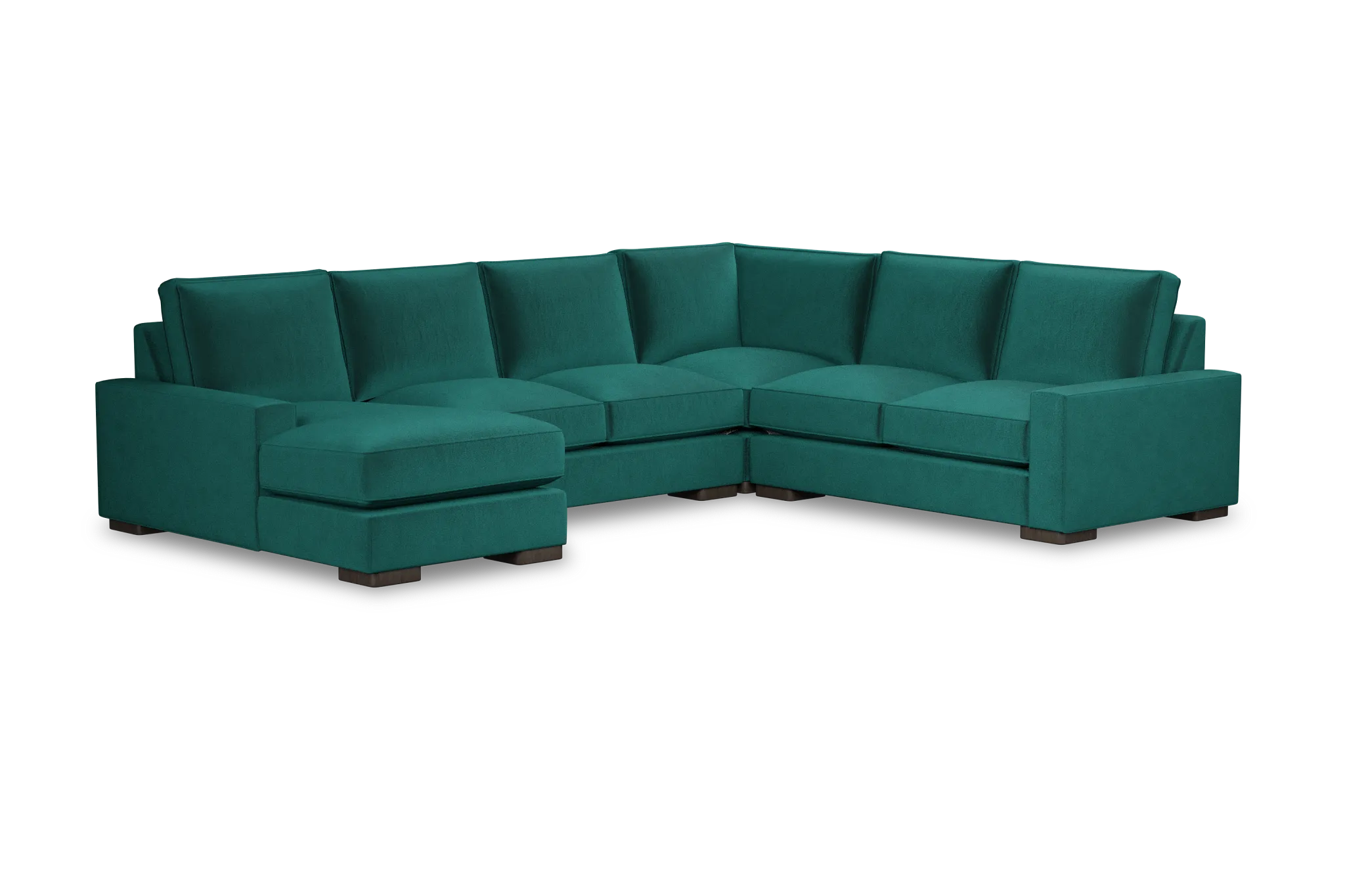 Edgewater Joya Green Medium Left Chaise Sectional
