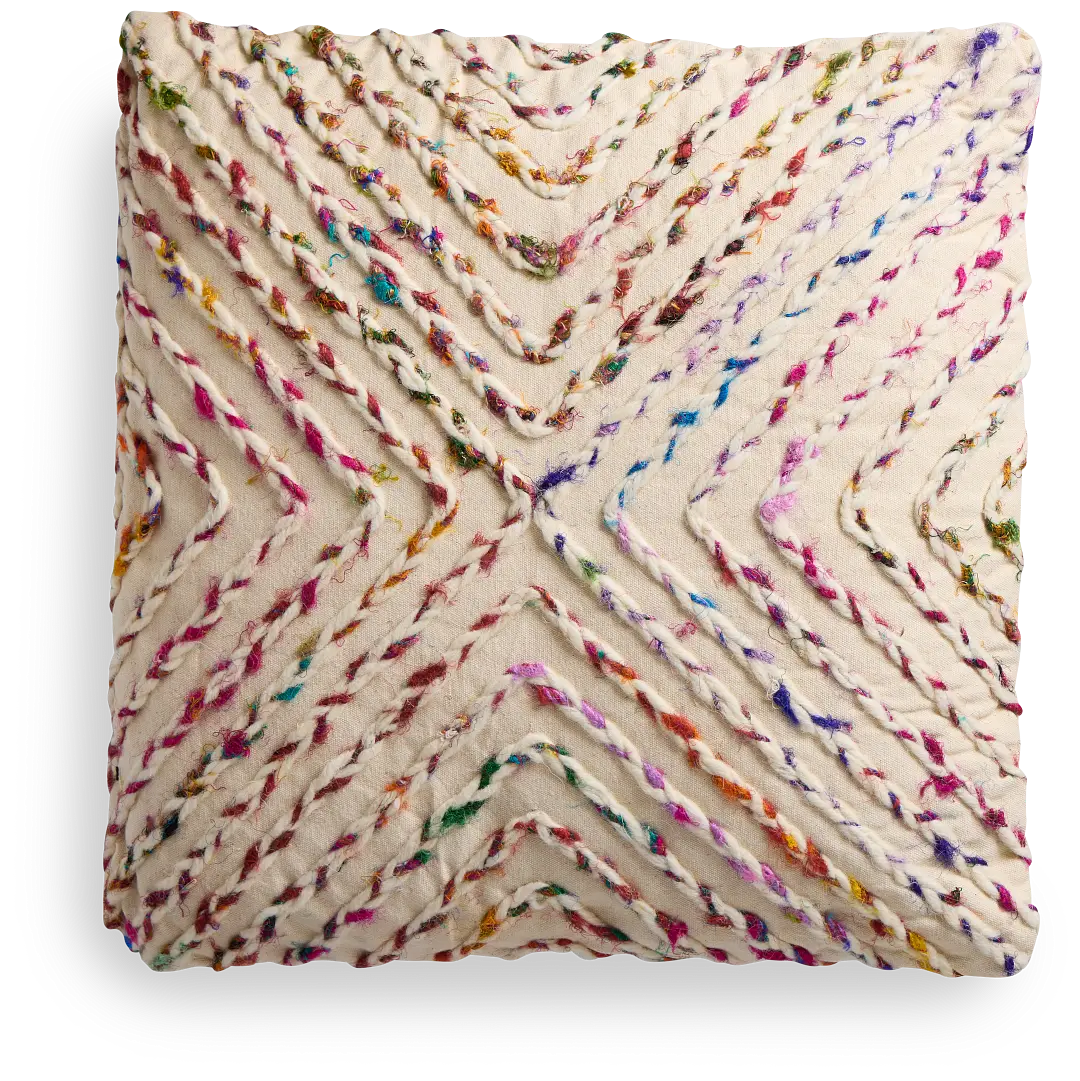 Vargas Multicolored Square Accent Pillow Vargas Multicolored Square Accent Pillow