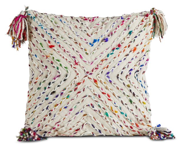 Vargas Multicolored Square Accent Pillow