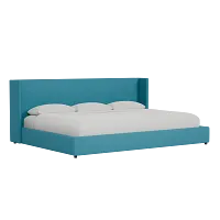 Captiva Elite Teal 48" Upholstered Shelter Bed