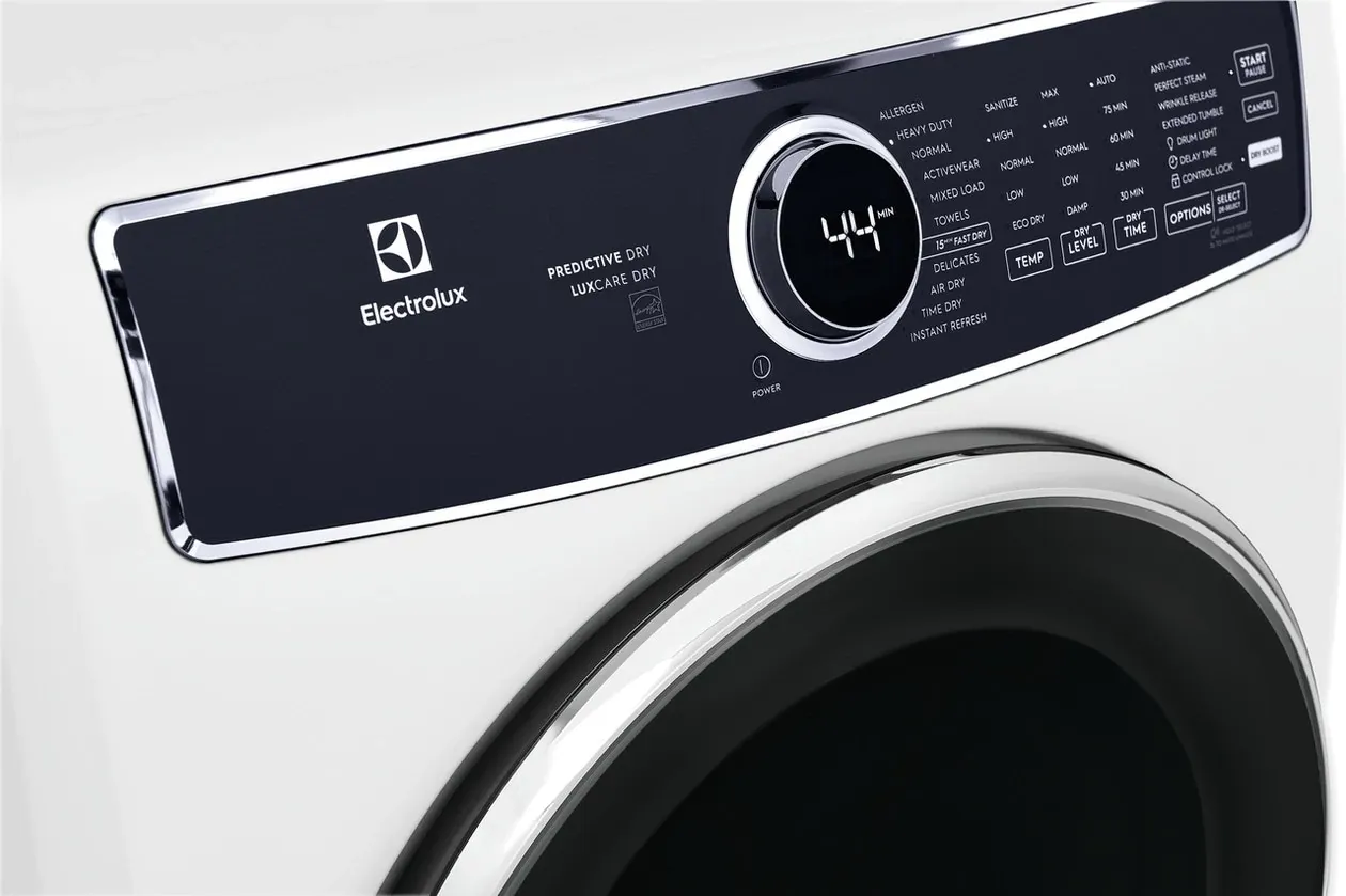 Electrolux 7637 Series White Front Load Gas Dryer