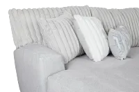 Kylie Light Gray Fabric Medium Left Chaise Sectional