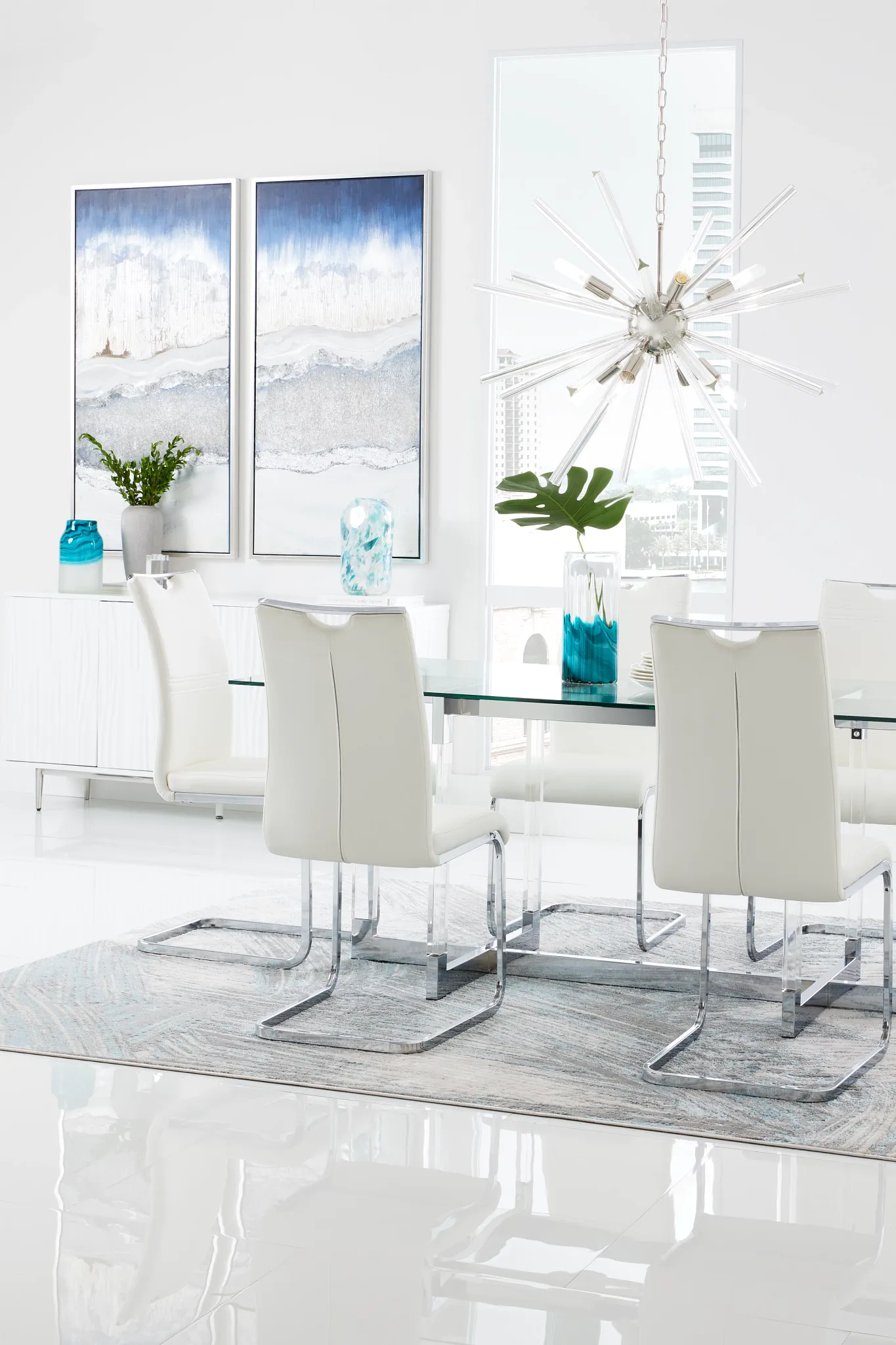 Denmark Glass Rectangular Table